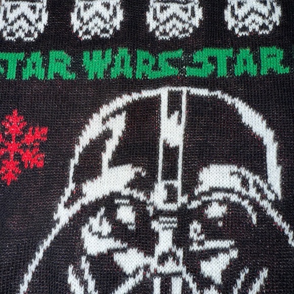 Star Wars Ugly Christmas Sweater Darth Vader Sweater Women’s Crew Neck Sz Medium - Picture 3 of 9